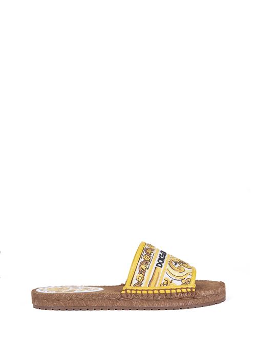 Sandalo espadrillas ricamo DOLCE & GABBANA | CE0148AV8048Q728